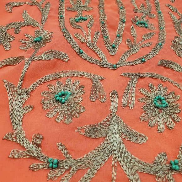 Club Z Collection Salmon/pink see-through blouse. - Picture 5 of 5